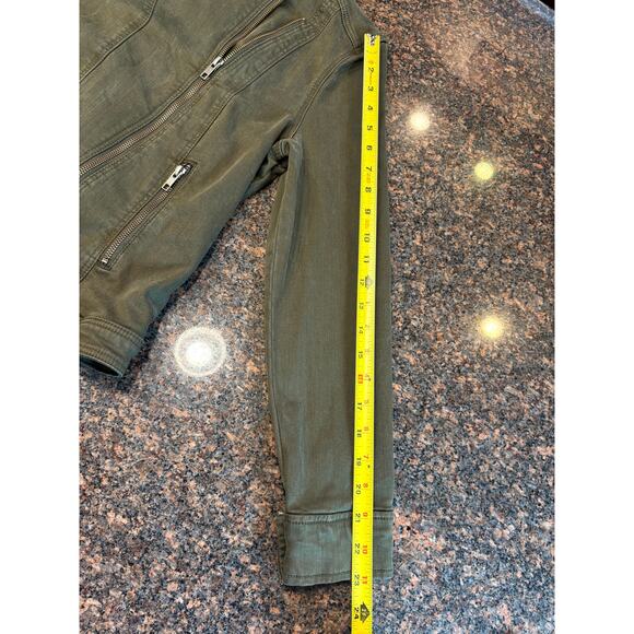 Liverpool Los Angeles Women's Olive Moto Jacket Size S - Picture 5 of 8